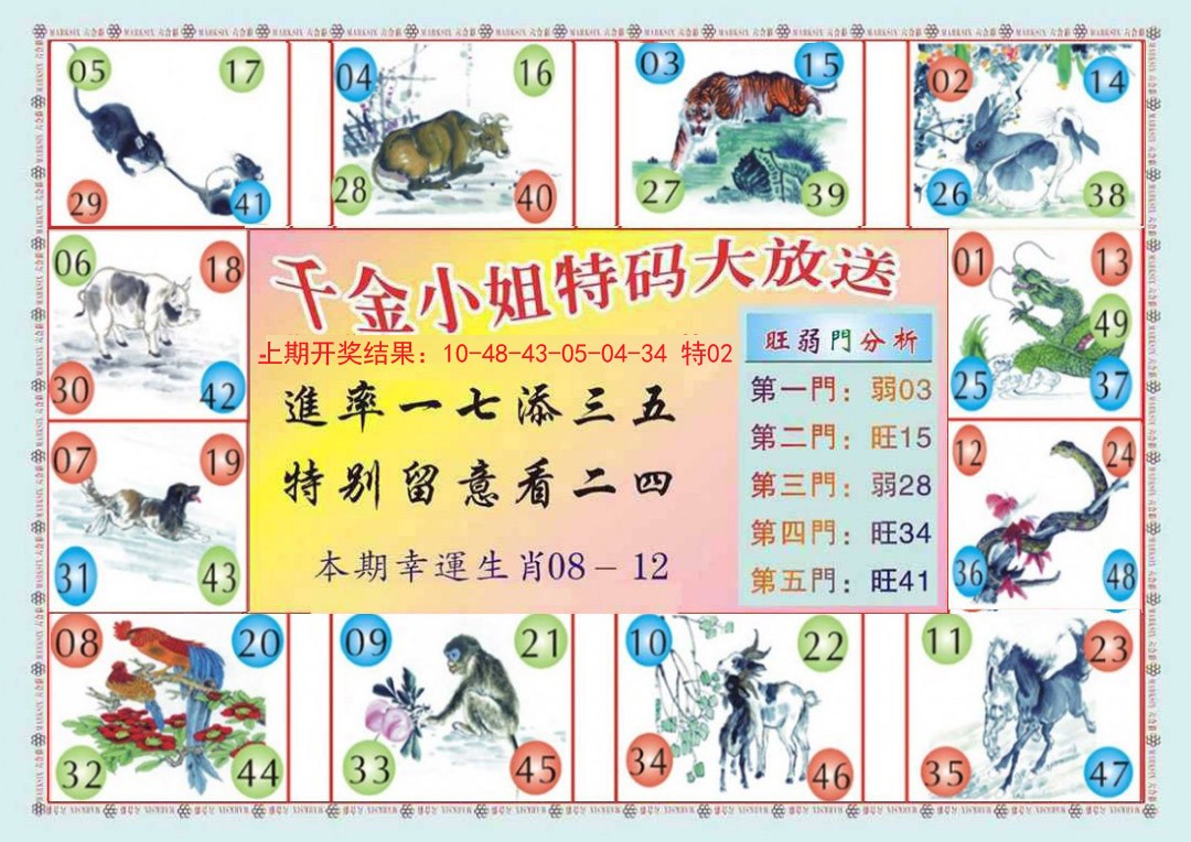 2024363期(新版)千金小姐B