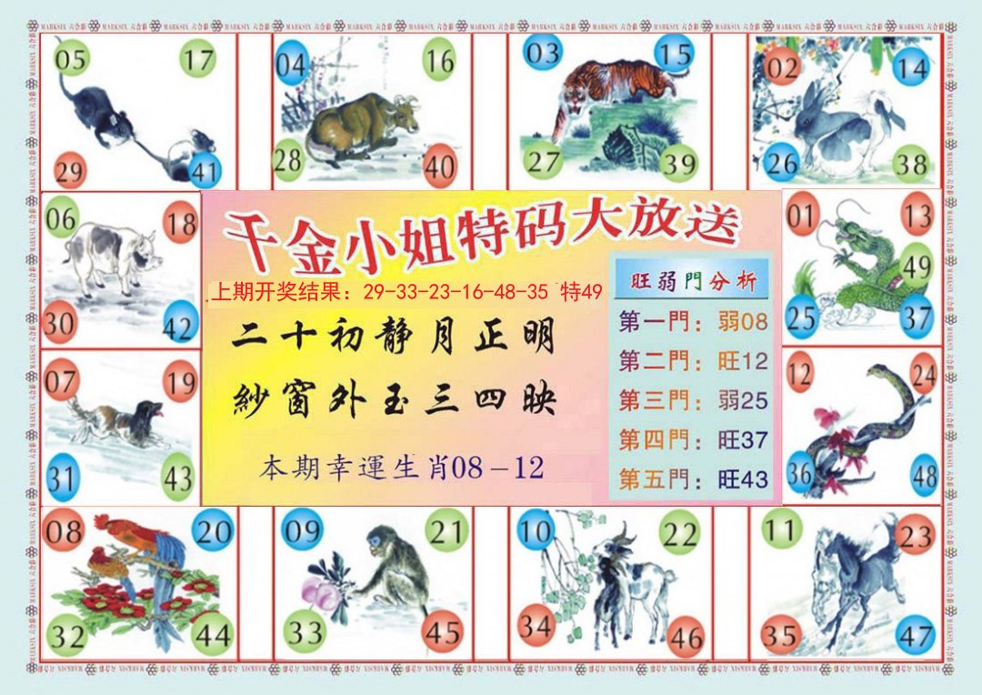2024343期(新版)千金小姐B