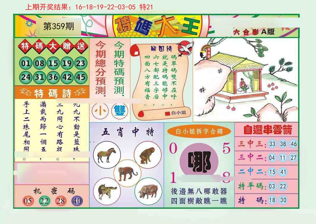 2024359期特码大王A