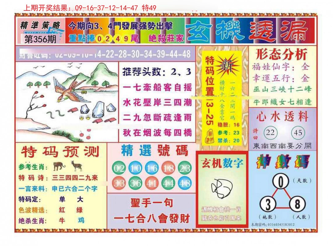 2024356期玄机透漏