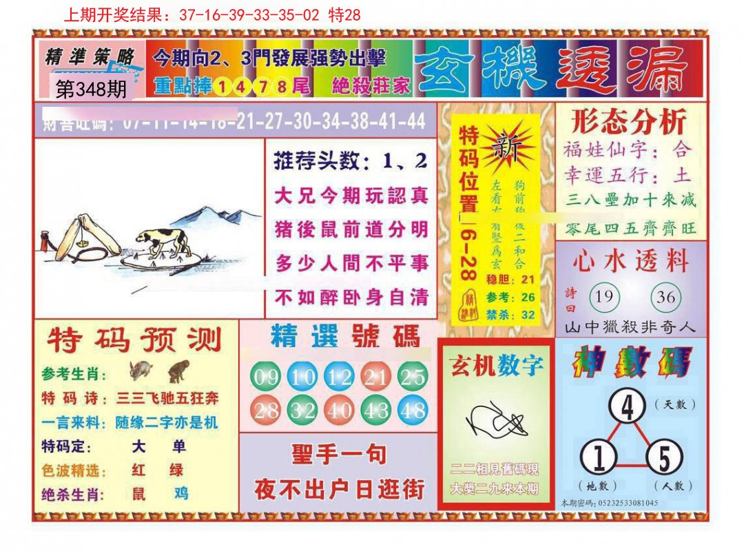 2024348期玄机透漏