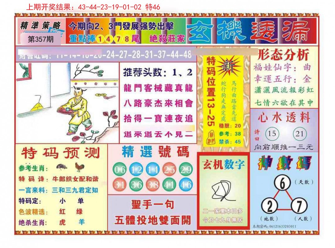 2024357期玄机透漏