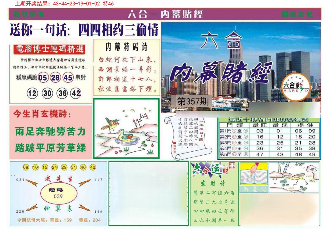 2024357期内幕赌经