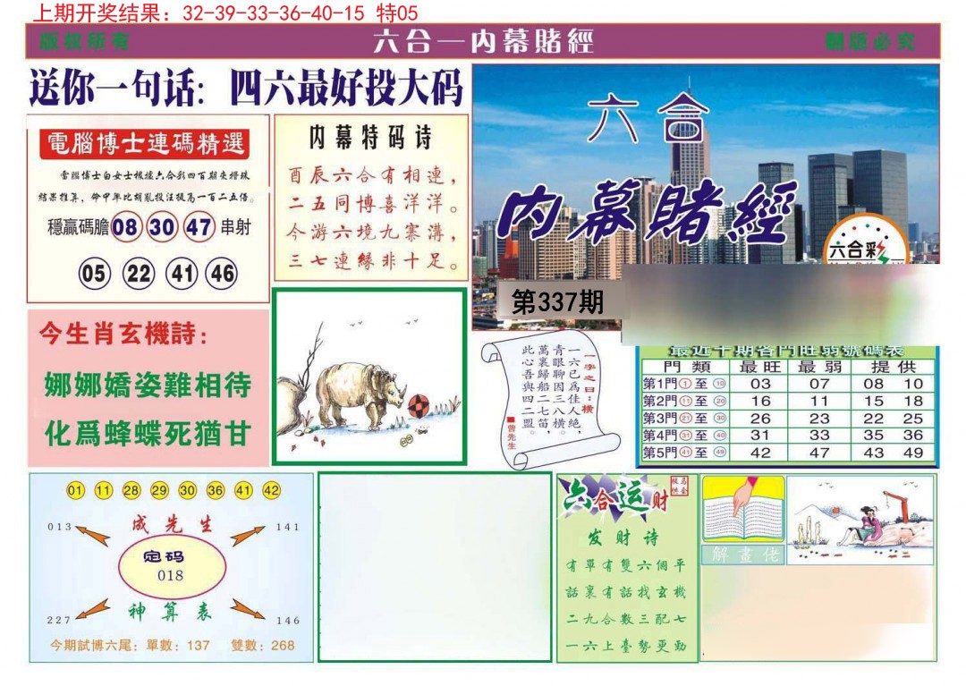 2024337期内幕赌经