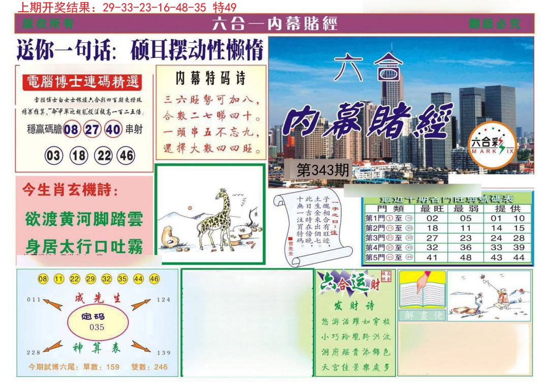 2024343期内幕赌经