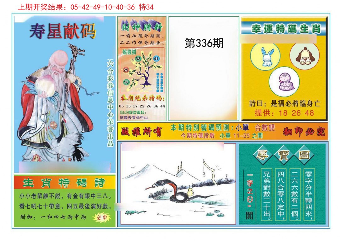 2024336期寿星献码