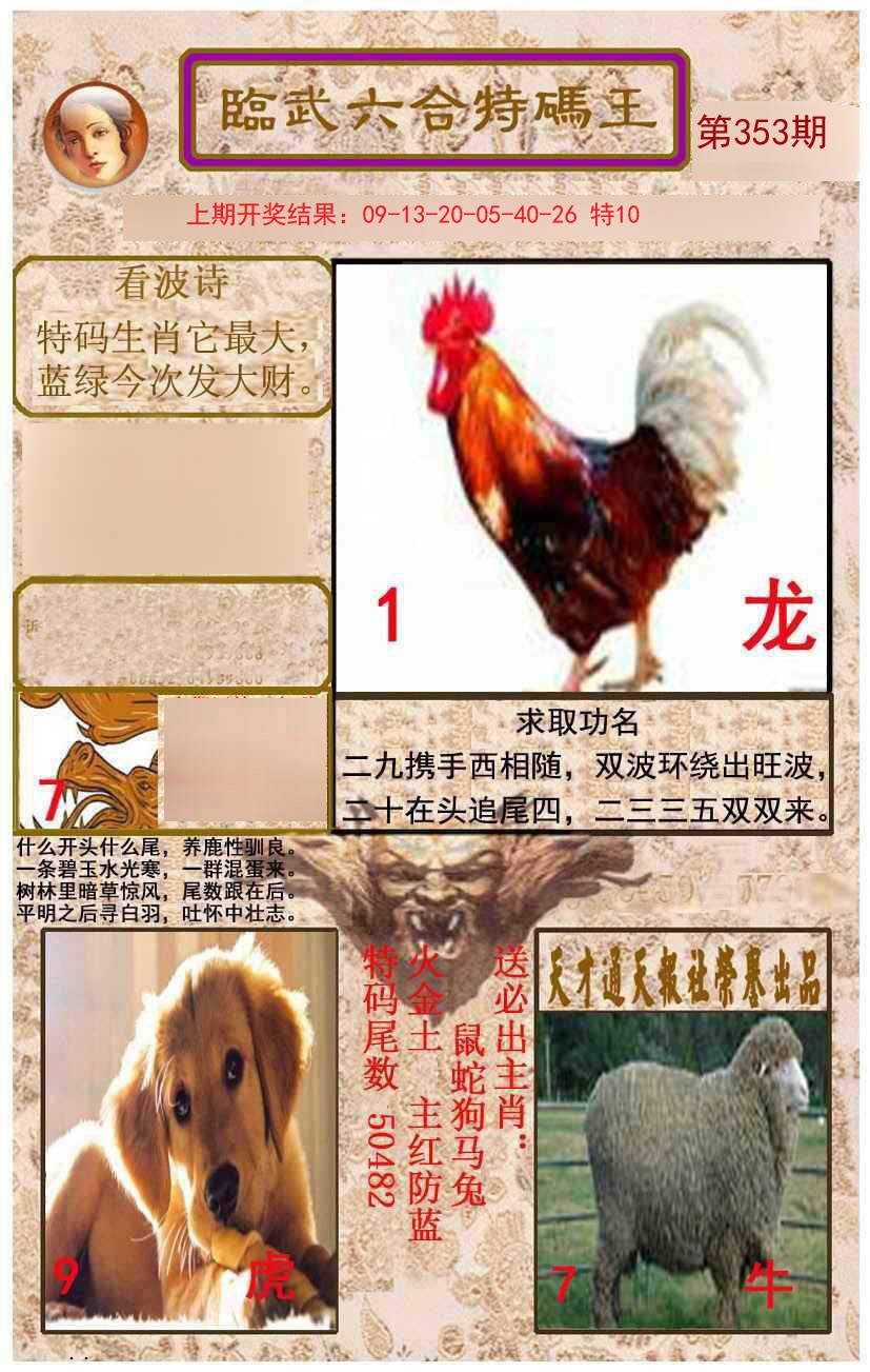 2024353期临武六合特码王