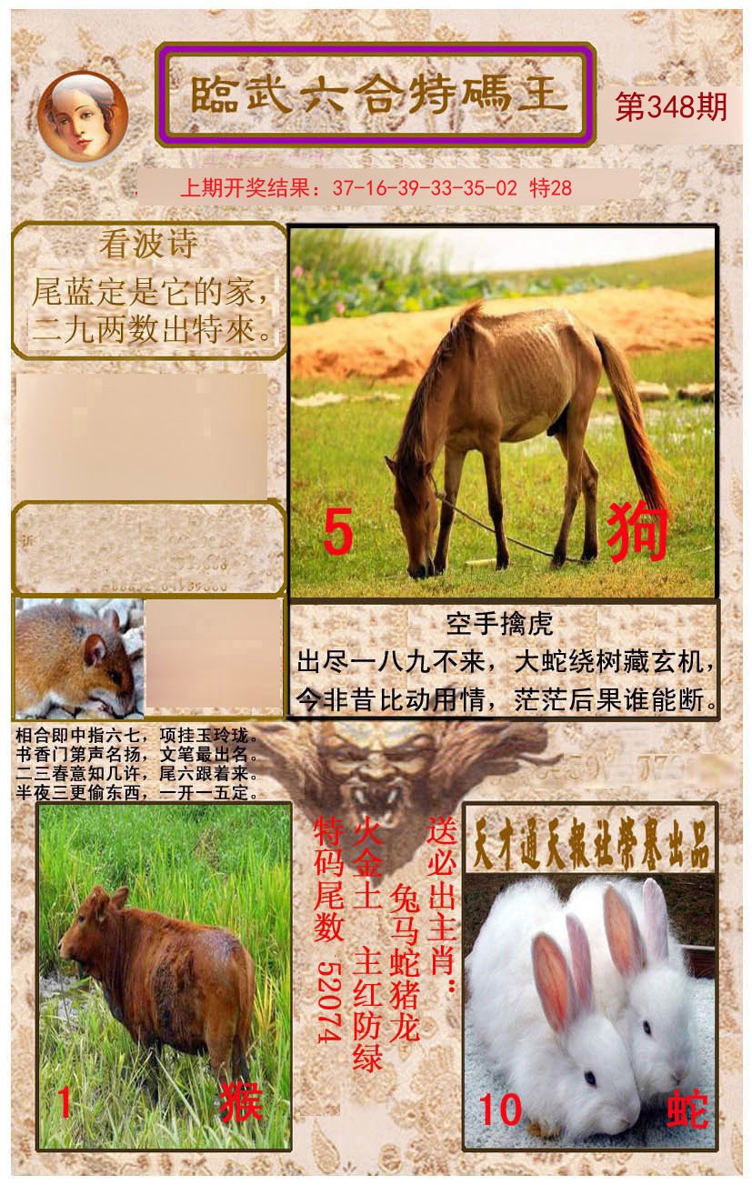2024348期临武六合特码王