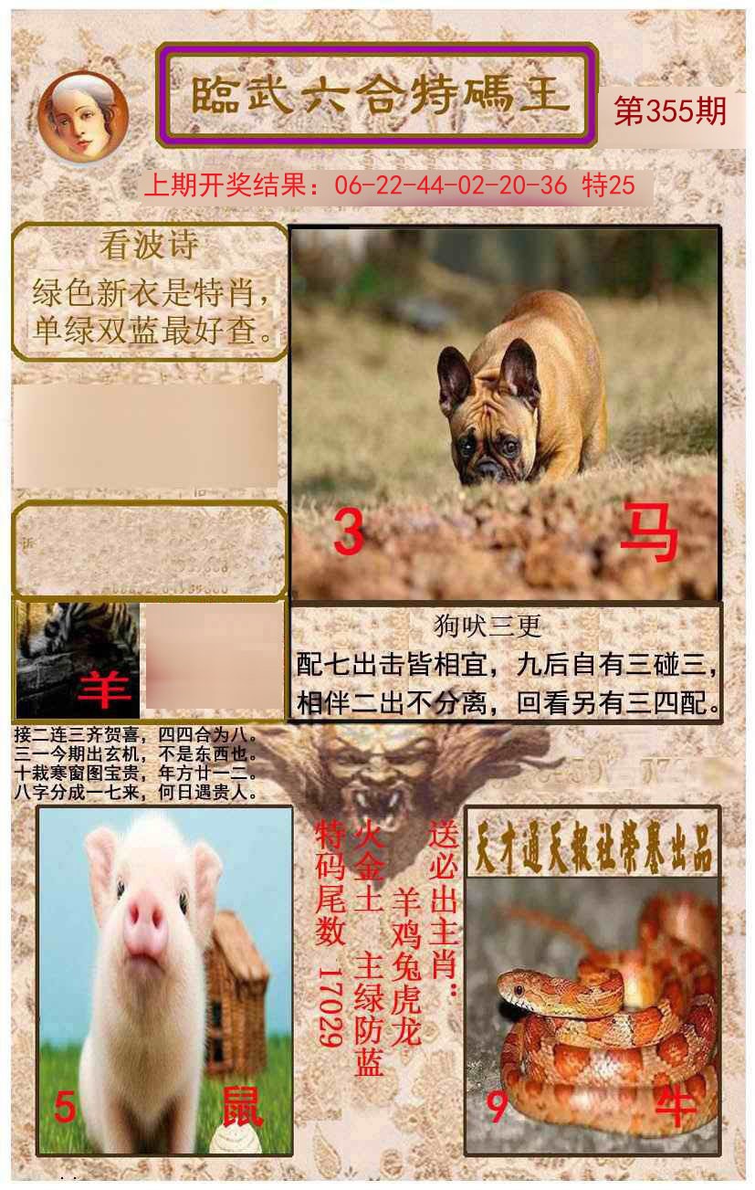 2024355期临武六合特码王