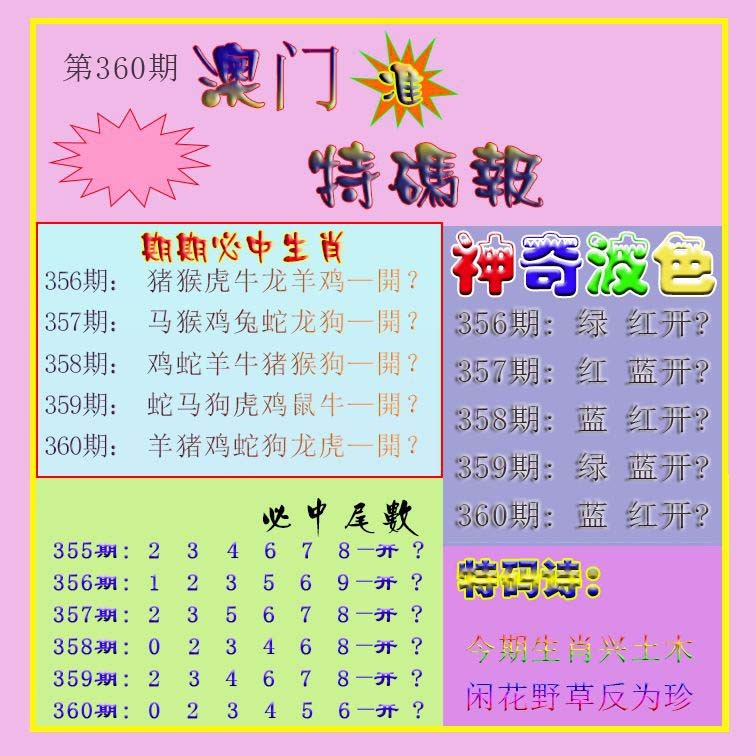 2024360期生财有道特码报