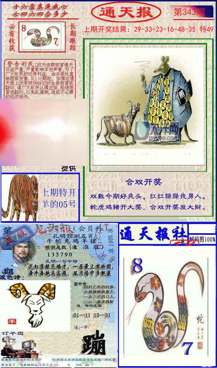 2024343期实力通天报