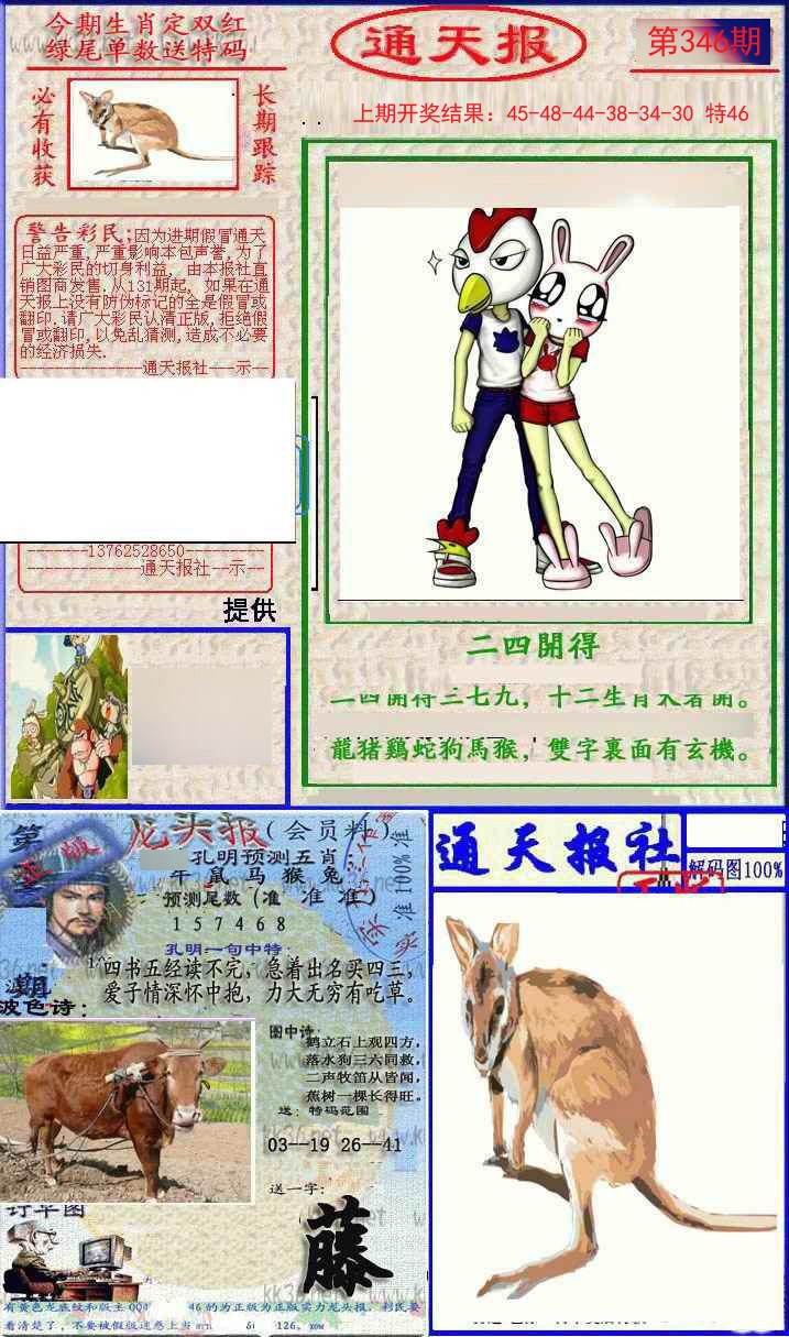 2024346期实力通天报