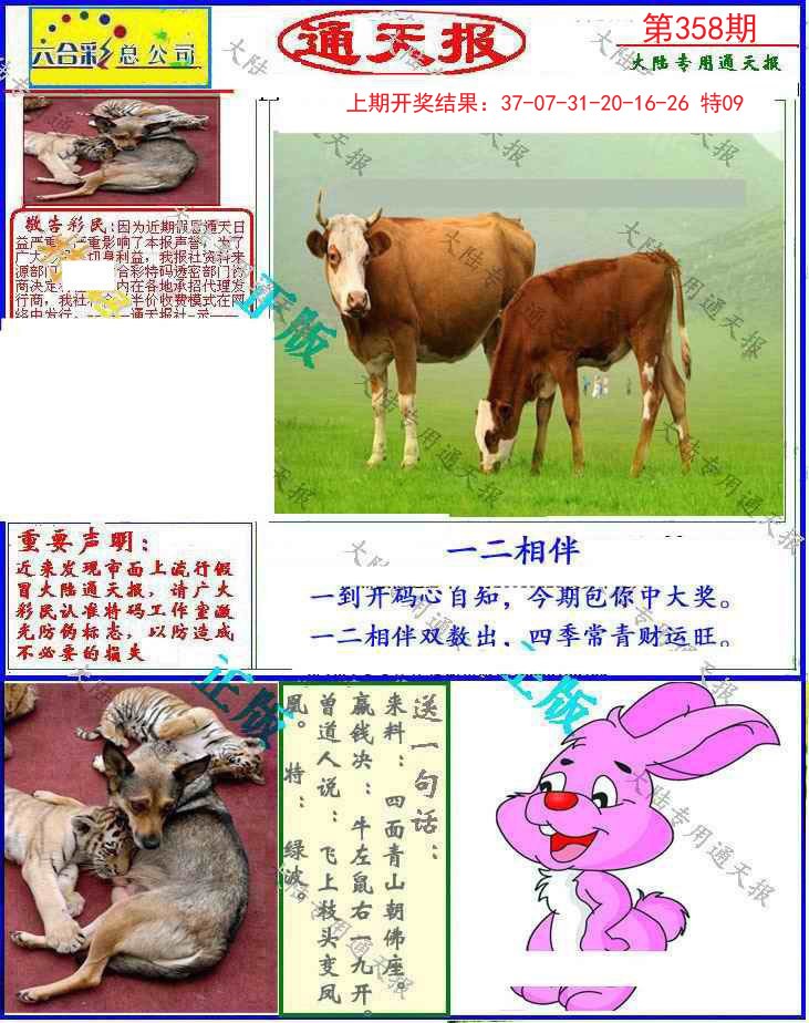 2024358期大陆通天报