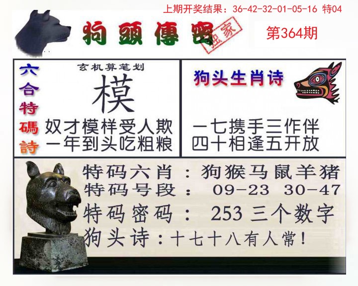 2024364期狗头传密