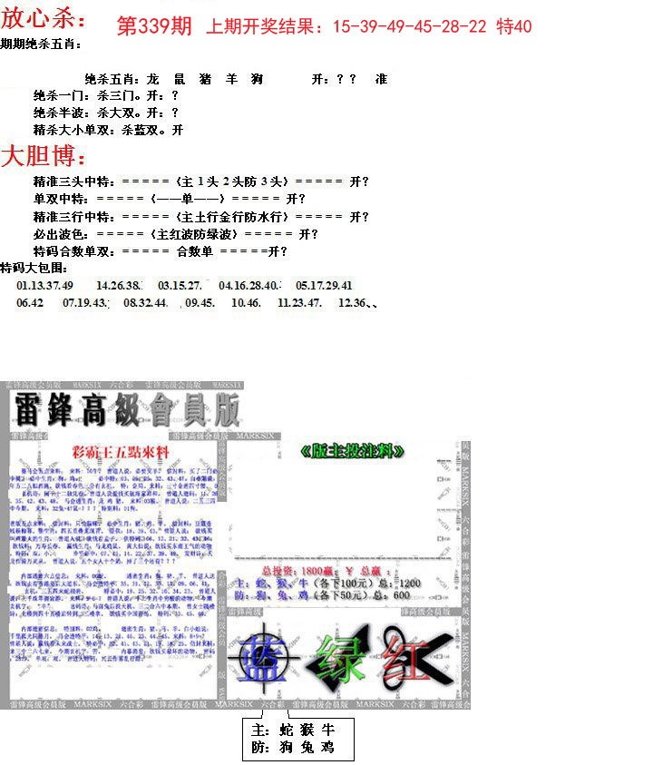 2024339期帮您翻本B