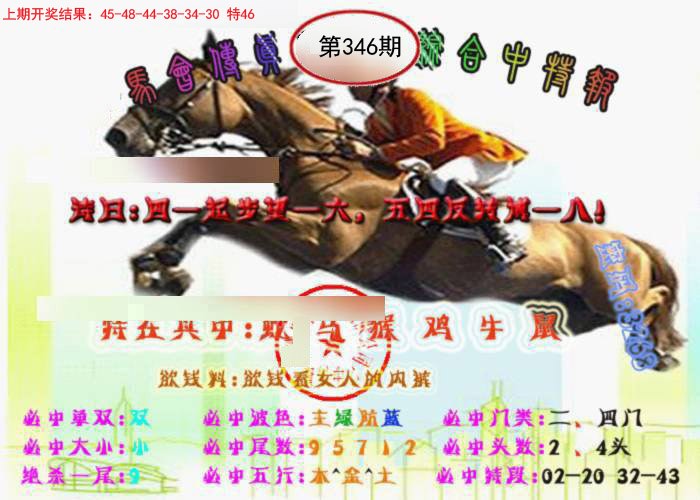 2024346期马会传真-综合报