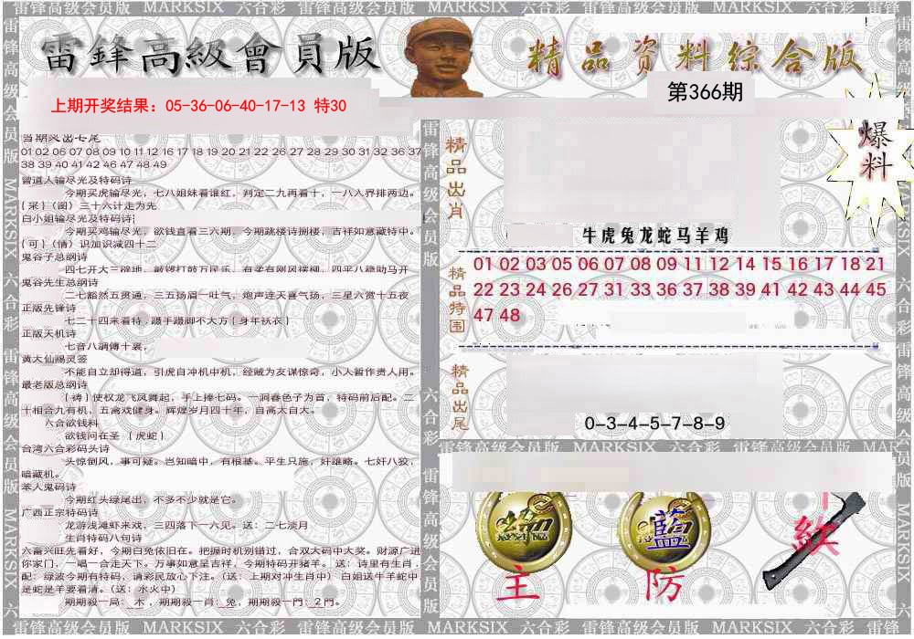 2024366期雷锋资料综合版