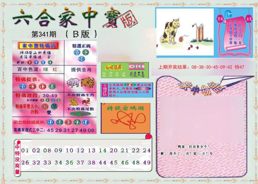 2024341期六合家中宝B