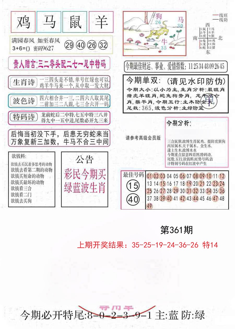 2024361期凤凰闲情A