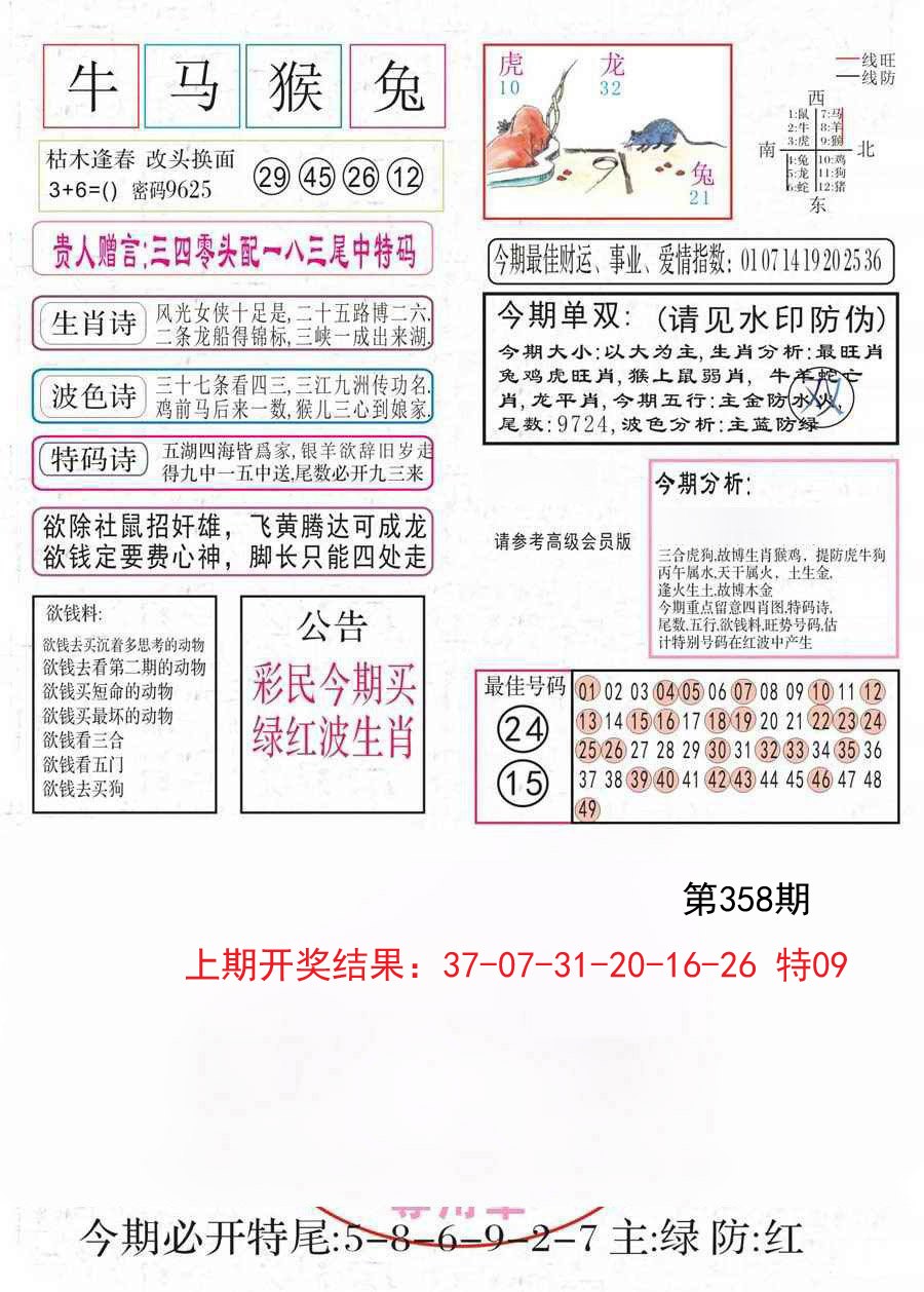2024358期凤凰闲情A