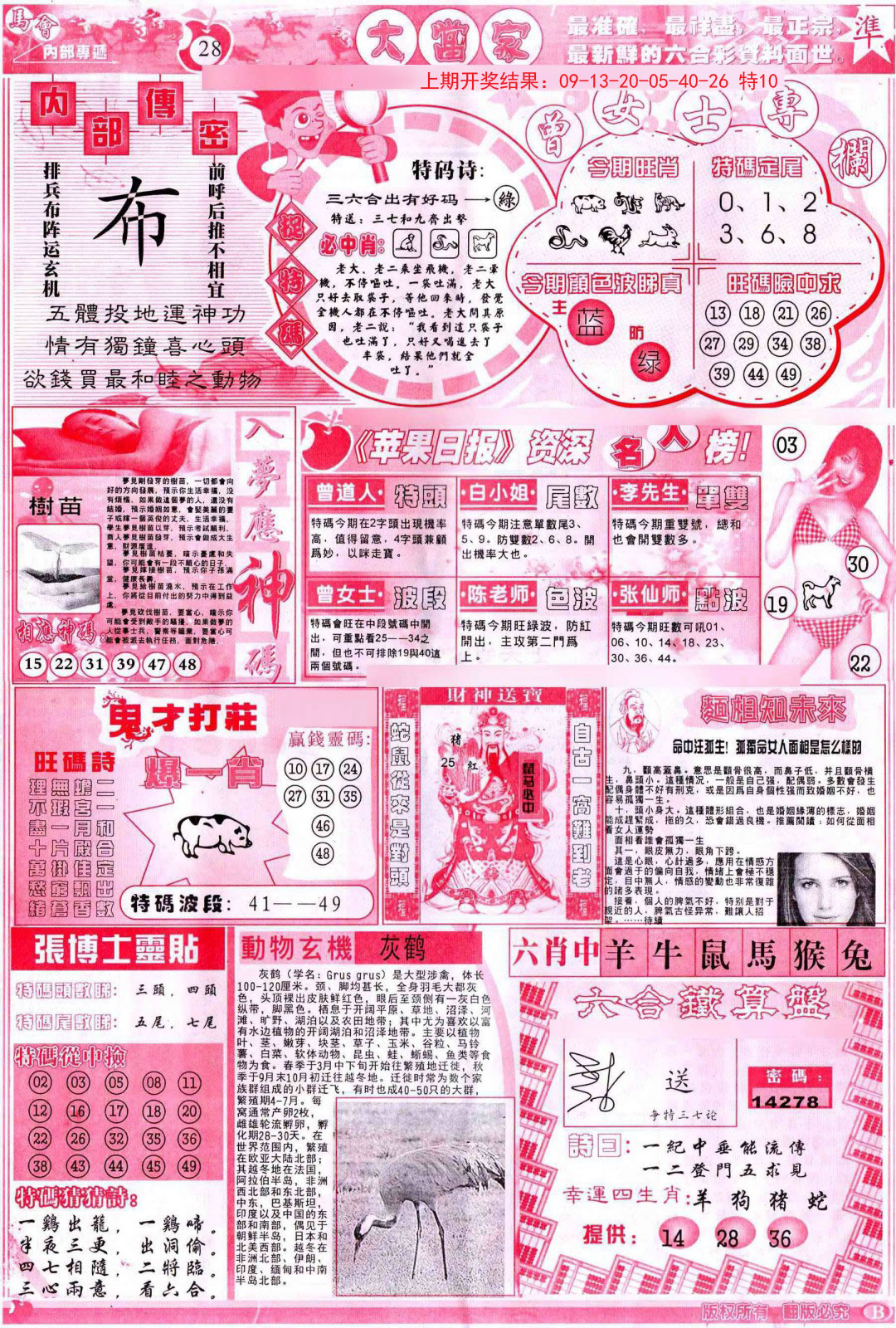 2024353期彩卷后庄B