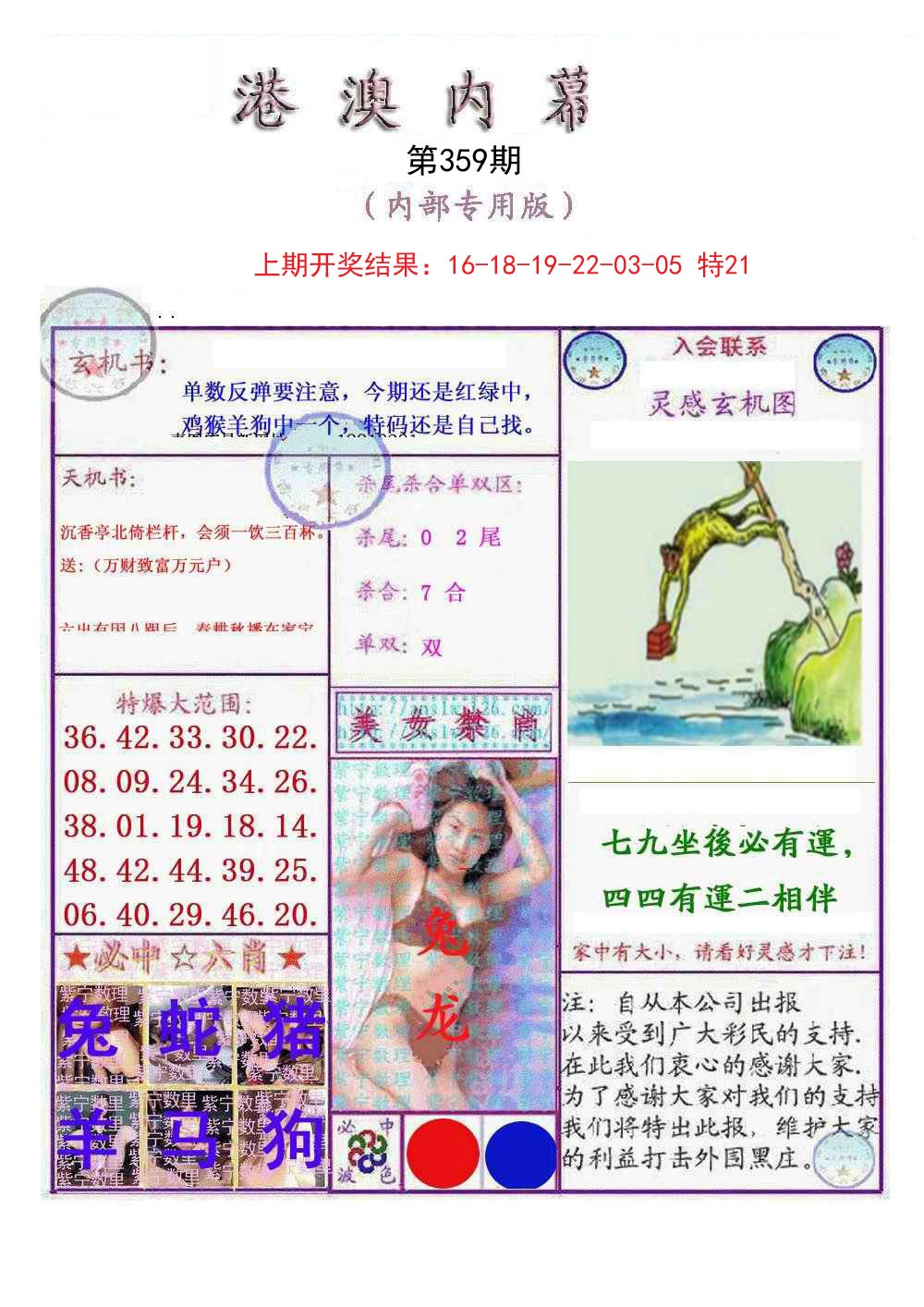2024359期港澳内幕报