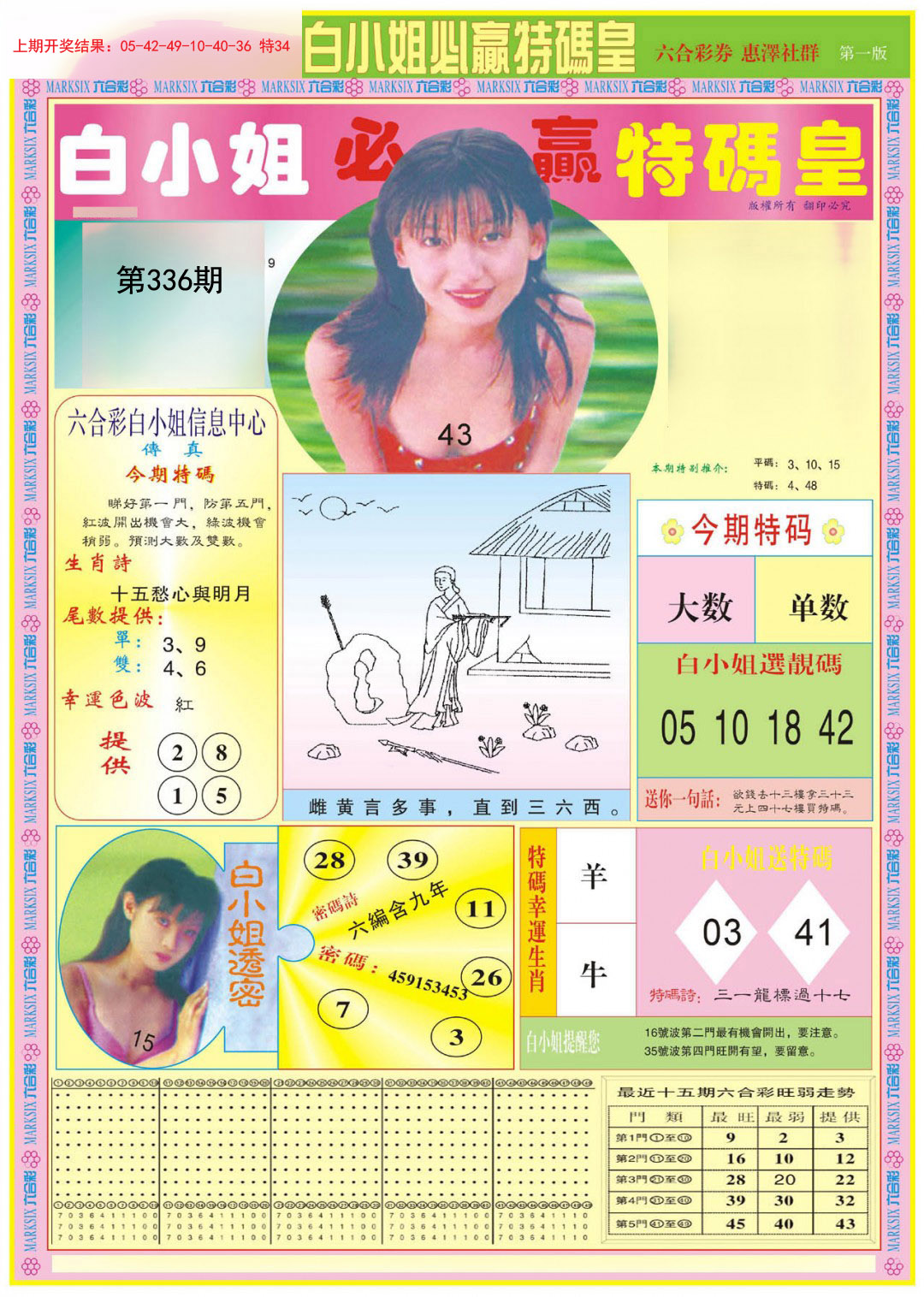 2024336期白小姐必赢A