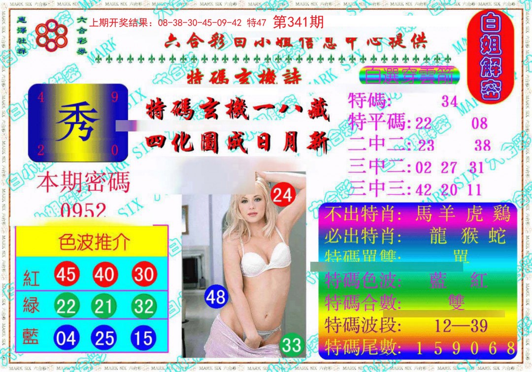 2024341期白姐解密《另版》