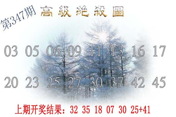 2024347期高级内部绝杀