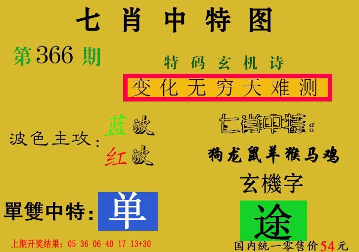 2024366期七肖中特