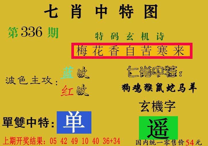 2024336期七肖中特