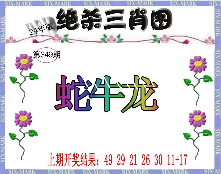 2024349期生财有道杀三肖