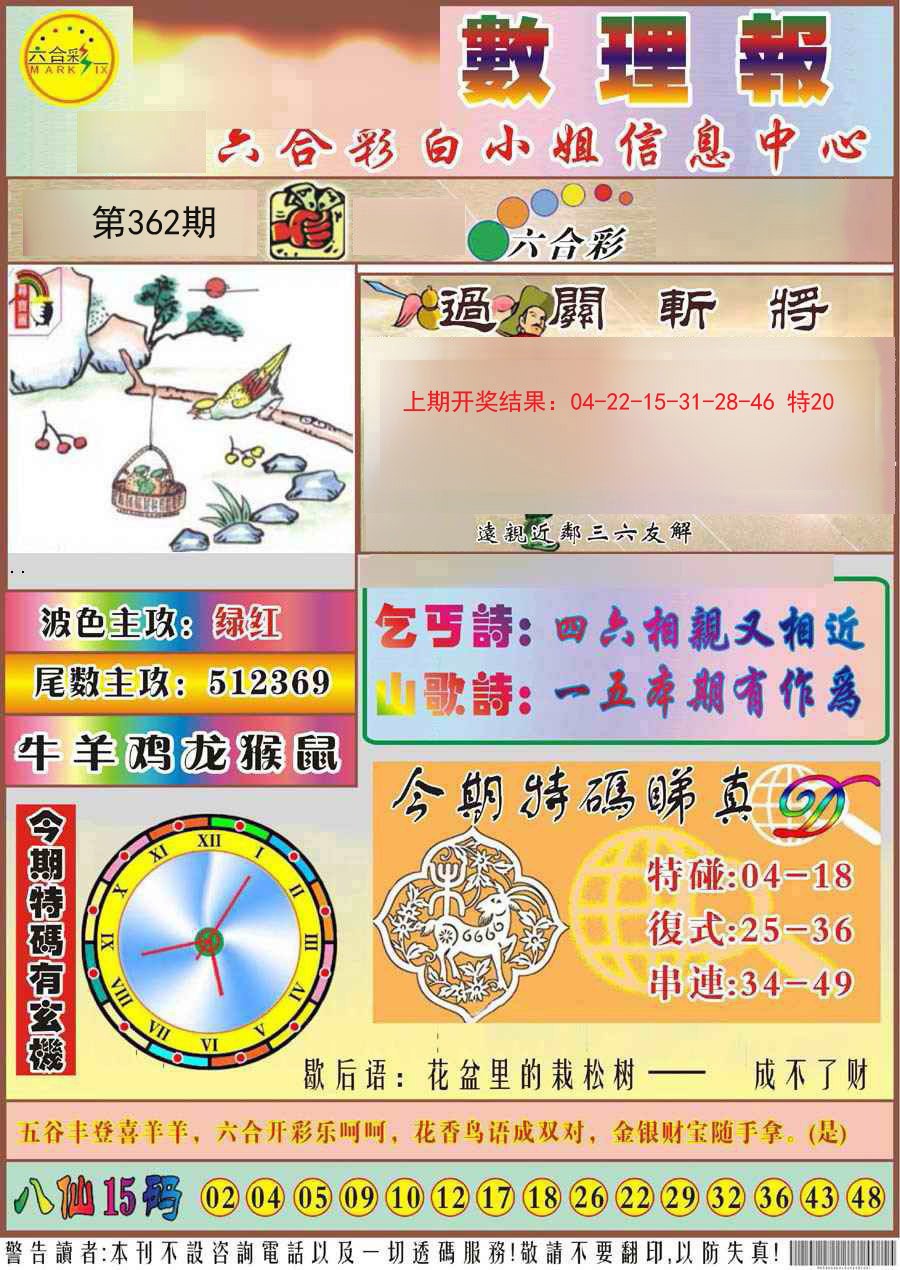 2024362期九龙数理报