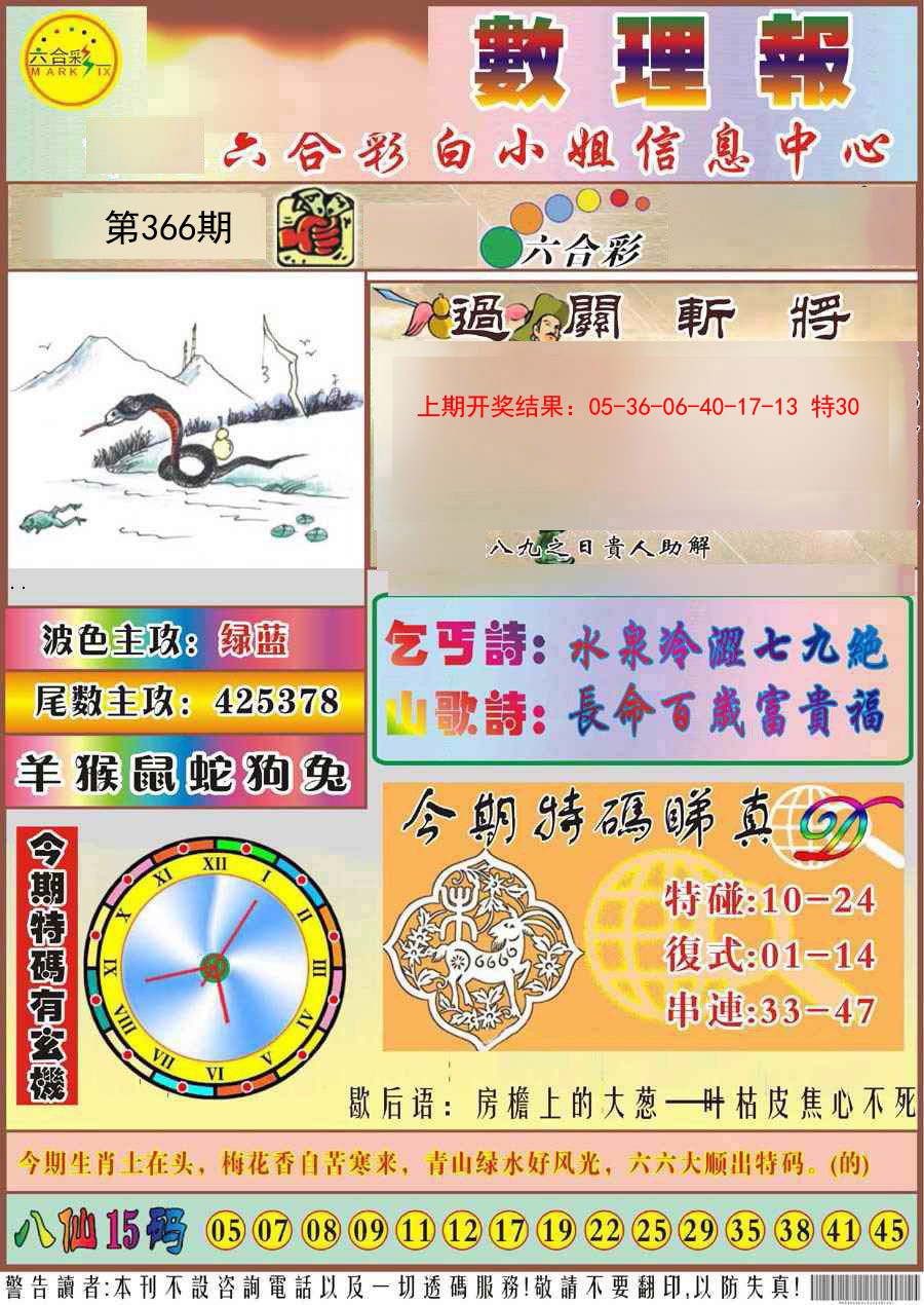 2024366期九龙数理报