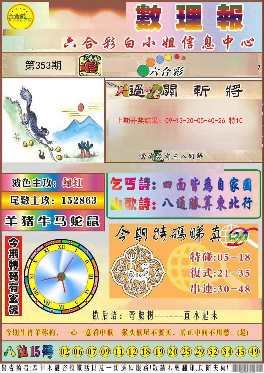 2024353期九龙数理报