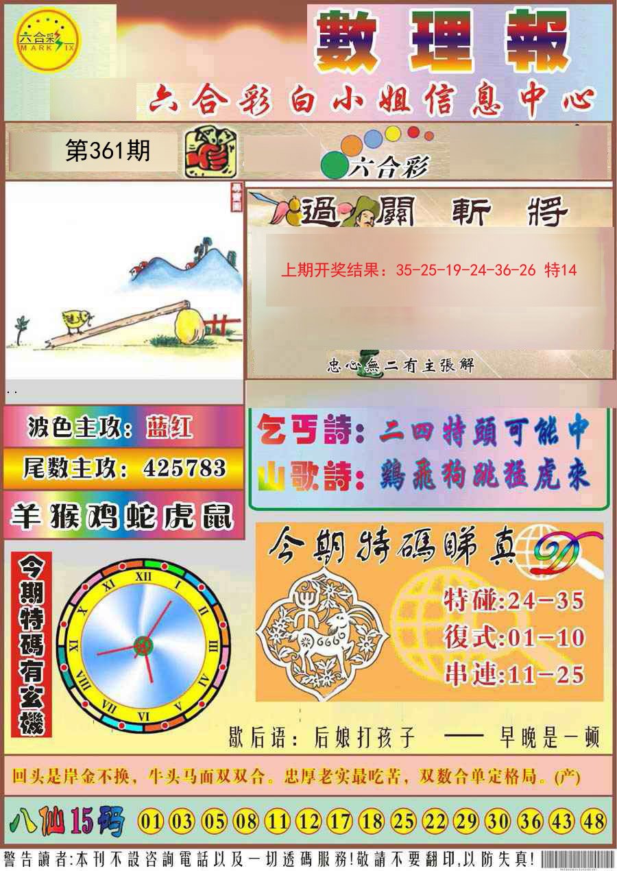 2024361期九龙数理报