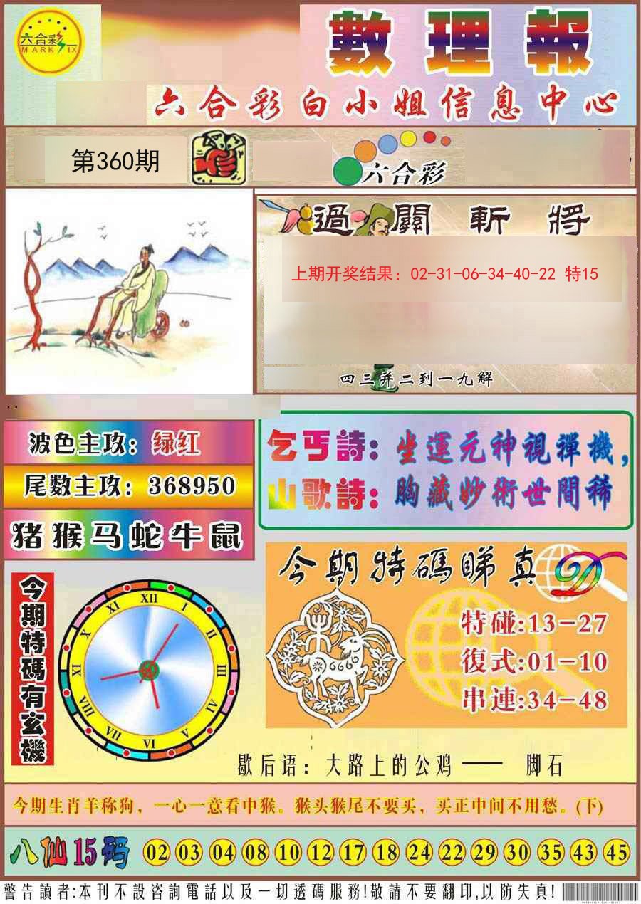 2024360期九龙数理报