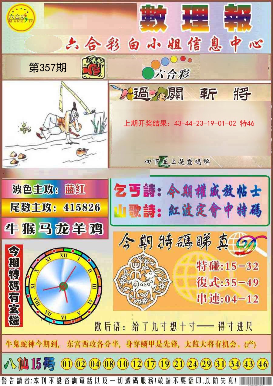2024357期九龙数理报