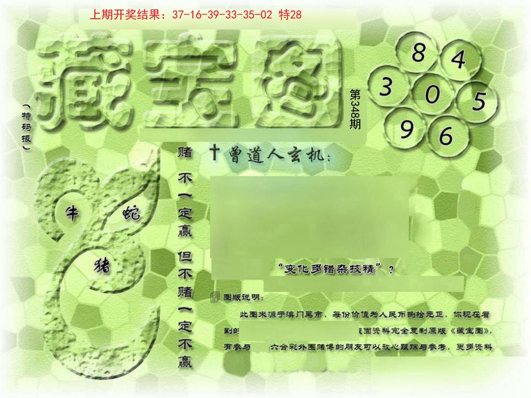 2024348期假新藏宝图