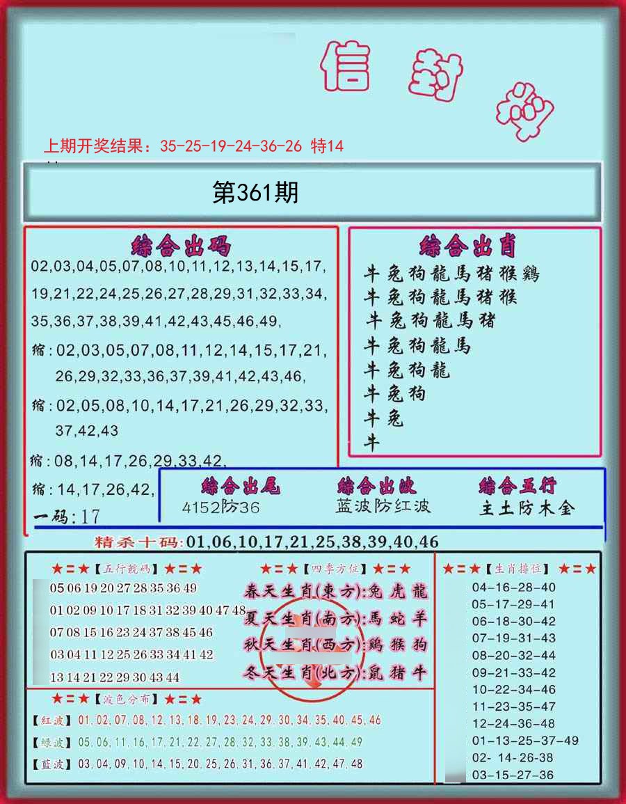2024361期信封料