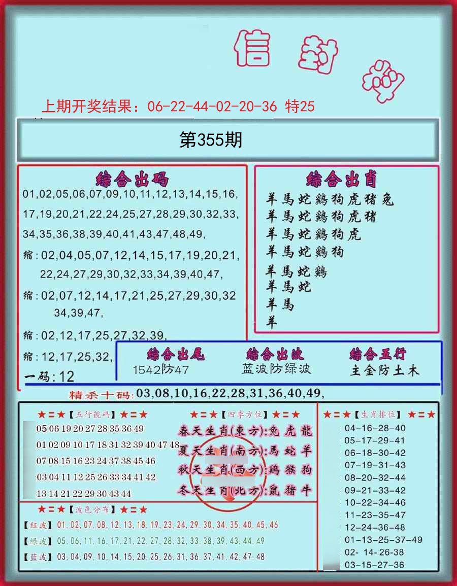 2024355期信封料