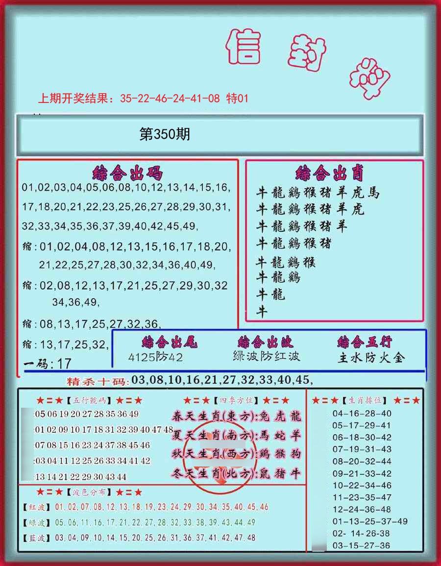 2024350期信封料