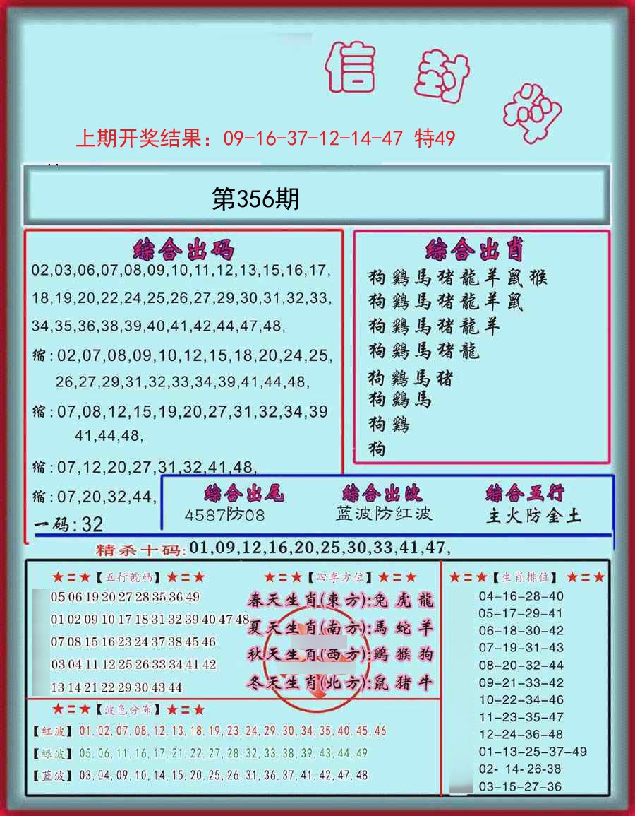 2024356期信封料