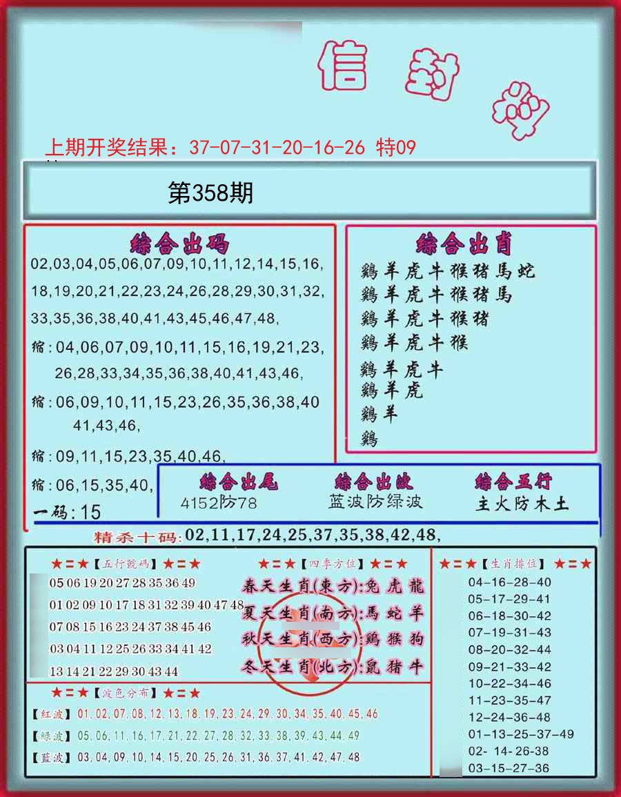 2024358期信封料