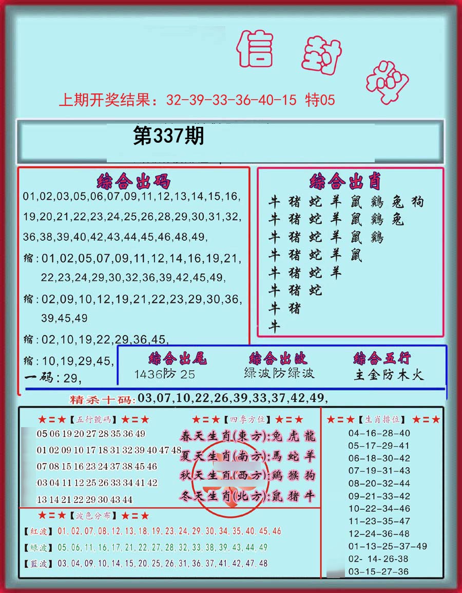 2024337期信封料