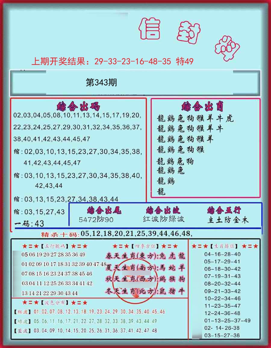 2024343期信封料