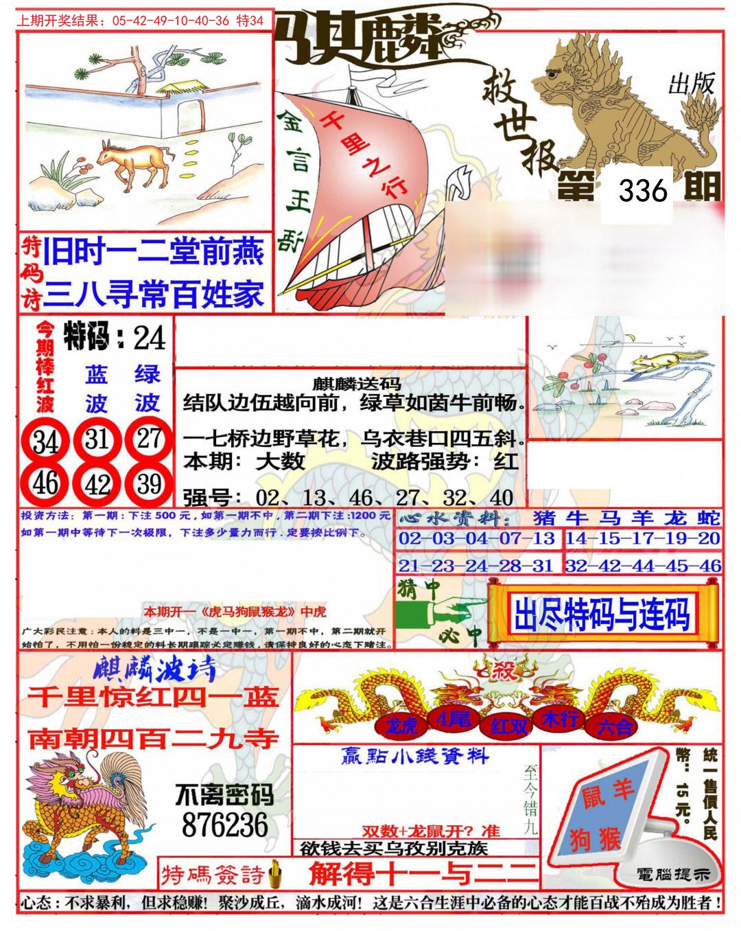 2024336期麒麟救世报(准)