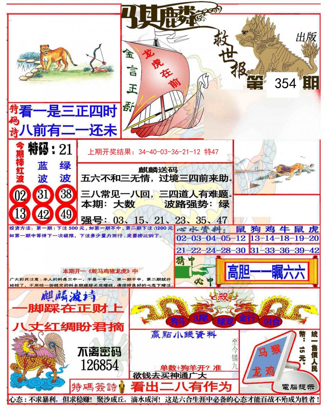 2024354期麒麟救世报(准)
