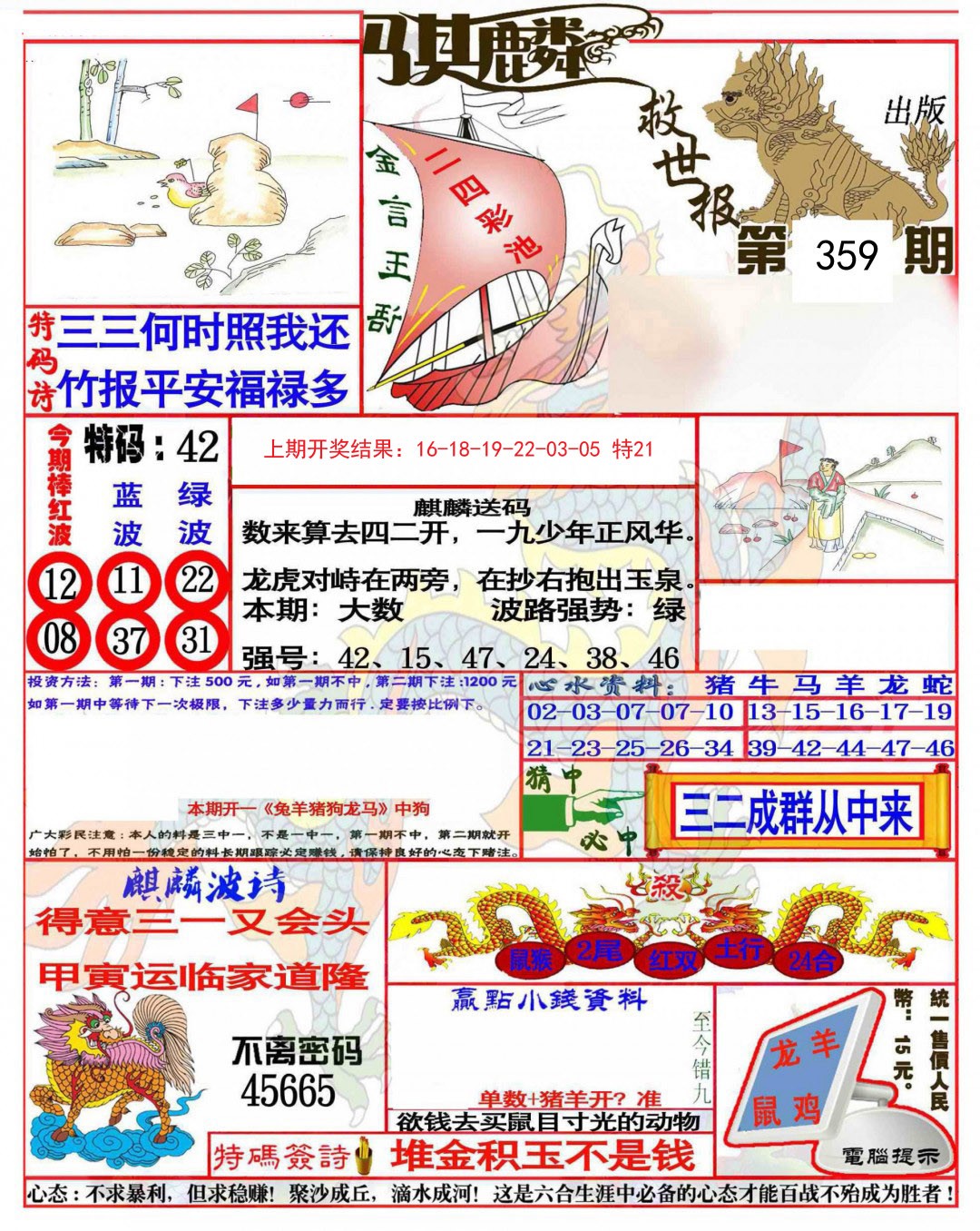 2024359期麒麟救世报(准)