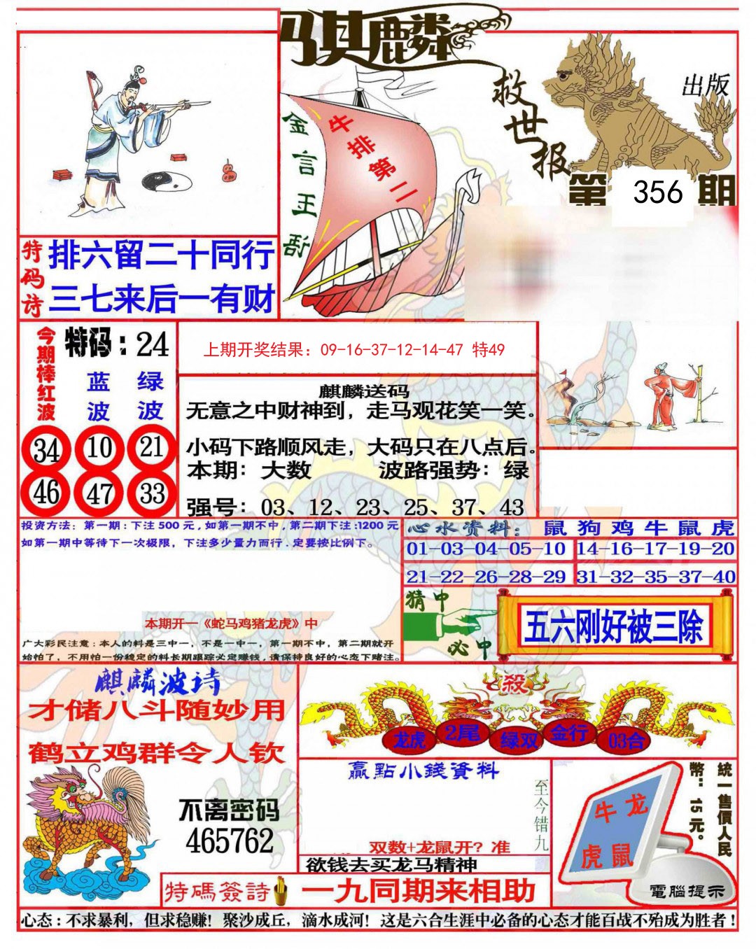 2024356期麒麟救世报(准)